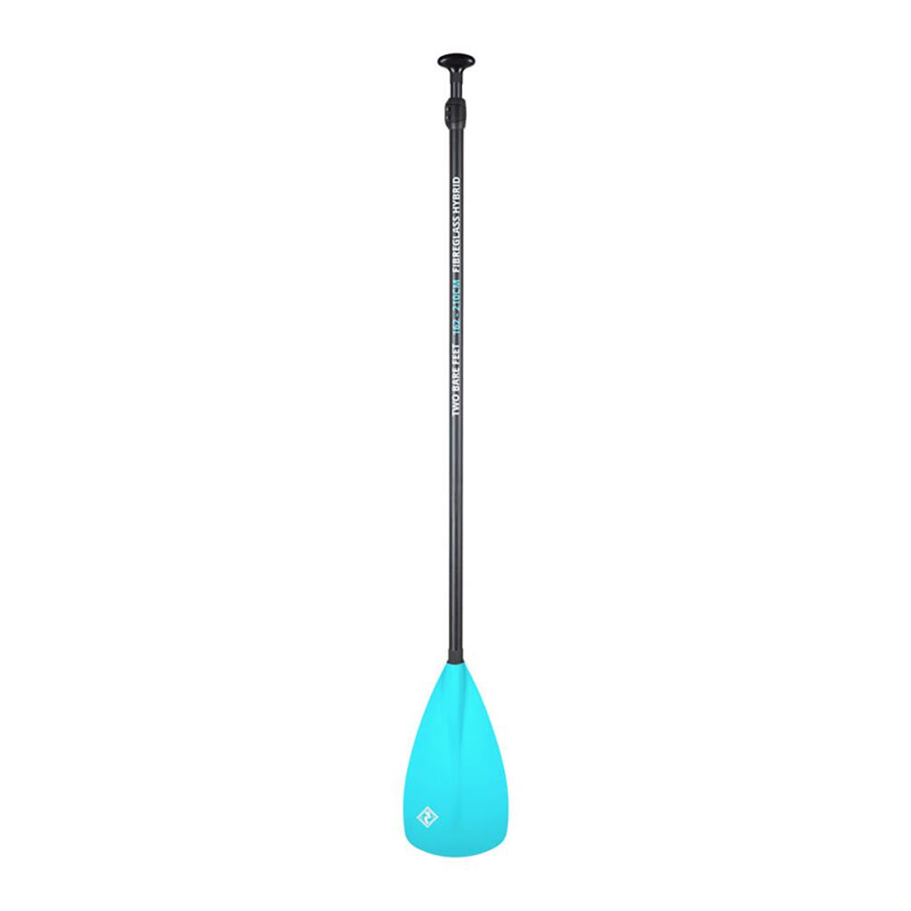 Two Bare Feet 2 Piece Fibreglass Hybrid SUP Paddle - Aqua Extra Image 2